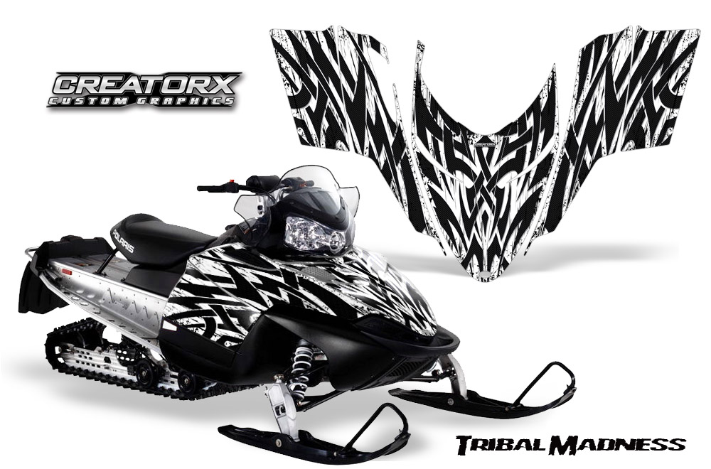 Polaris RMK Shift Chassis Graphics Kit Tribal Madness White